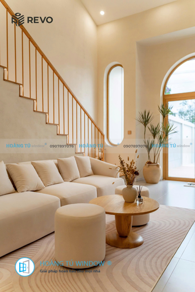 Hoàng Tú Window Hoàn Thiện Cửa Nhôm REVO Màu Gỗ Tần Bì – Mộc Mạc & Tinh Tế Giữa Lòng Cần Thơ